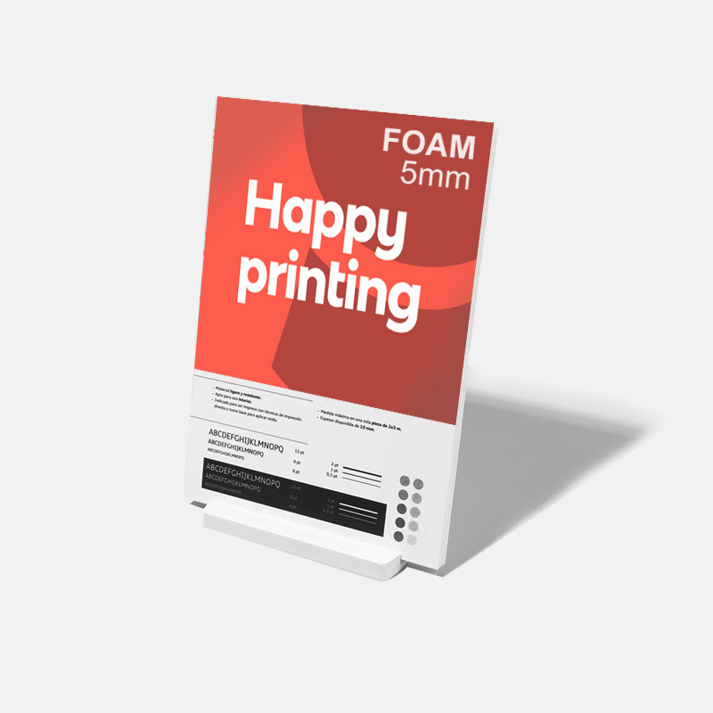 Impresión digital en cartón pluma - foam