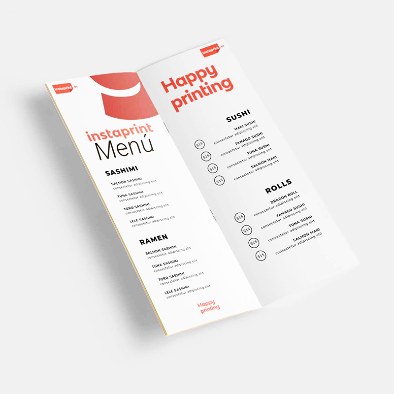 Imprenta de menús y copistería barata en Barcelona con impresión online en 24h