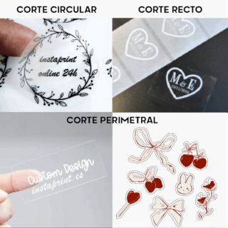Pegatinas de Vinilo Transparentes