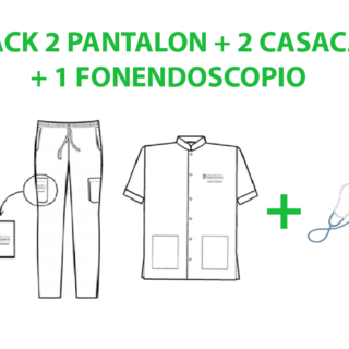 Pack 2 casacas + 2 pantalones + fonendoscopio