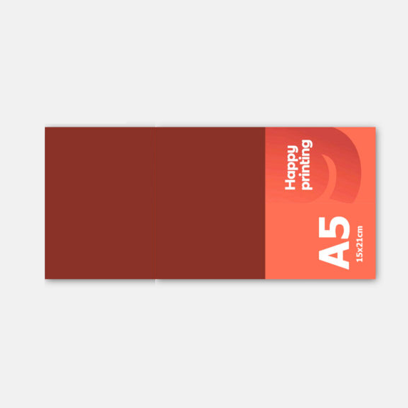 Trípticos A6 formato cerrado: 105 x 148 mm ( abierto 315 x 148 mm )